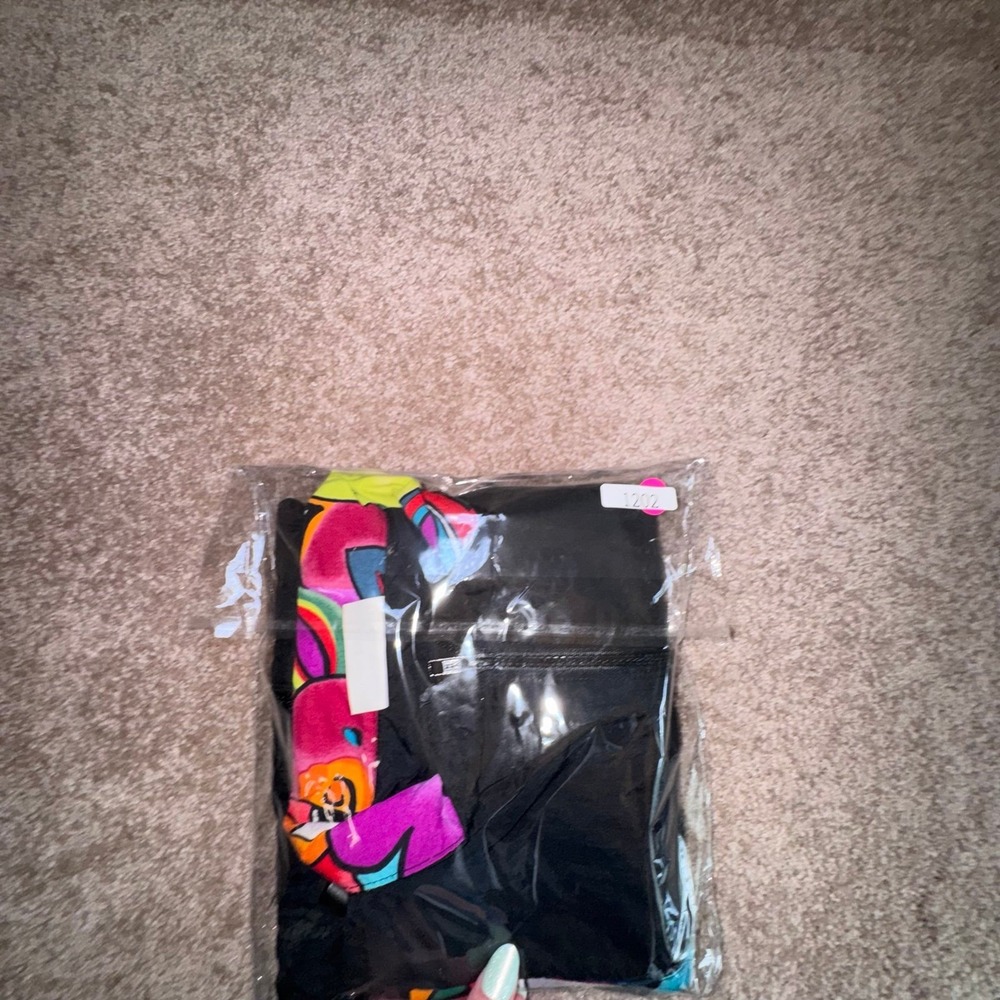 Gilda Marx Vintage 80's or 90's Black & Vibrant Multicolor Size Medium - Picture 12 of 12